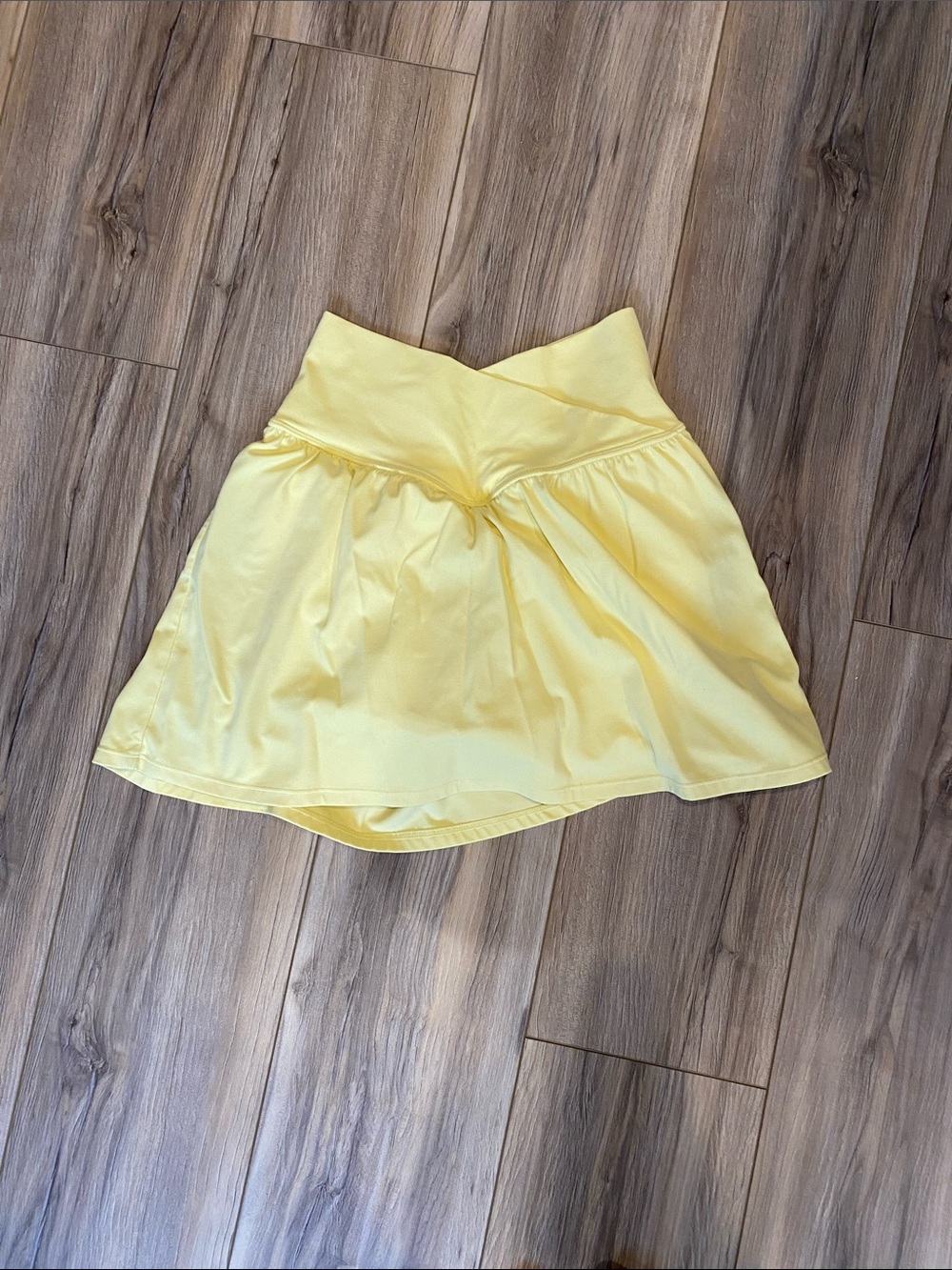 JoyLab Yellow Skater Skirt